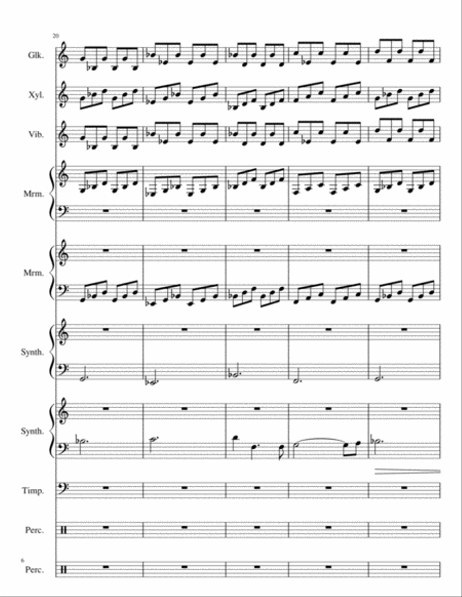 Radio Ballet Concert Band scores gallery preview page 6