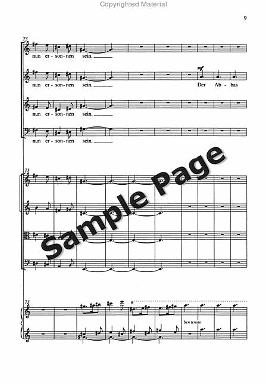 Gloriola Satb/strings/pf Score 4-Part scores gallery preview page 10