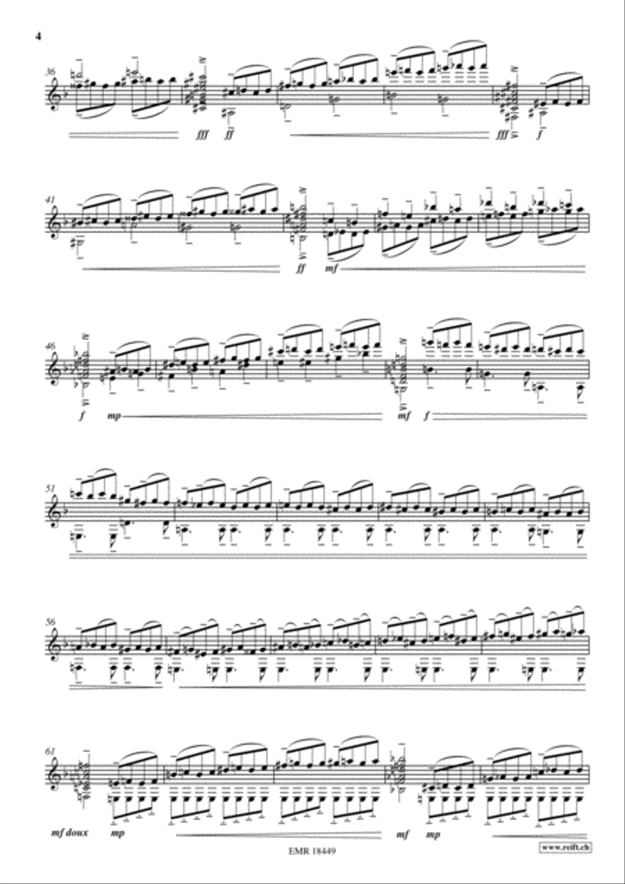 Etude Transcendante No. 12 Classical Guitar scores gallery preview page 4