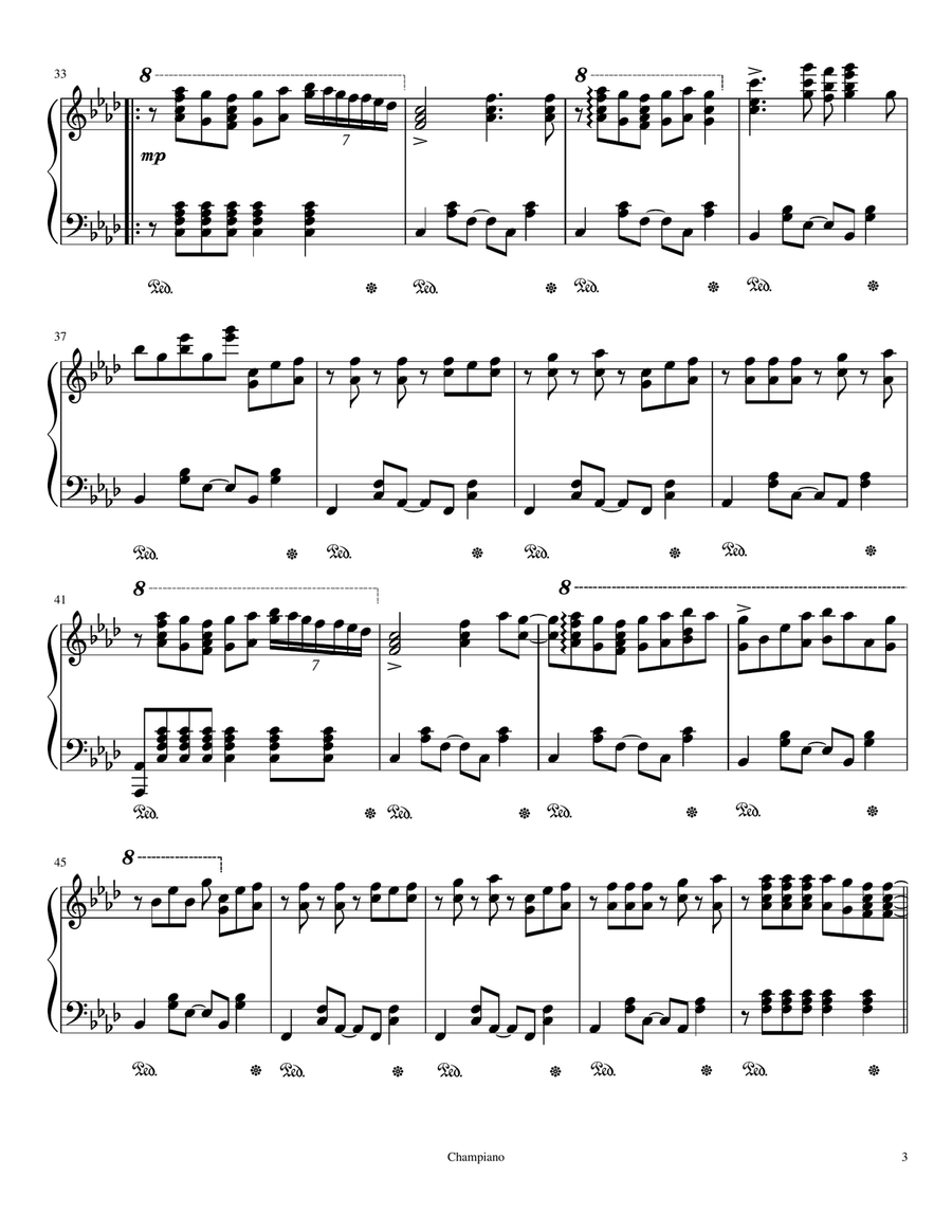VIXX-Error (Advanced Piano Arrangement) Easy Piano scores gallery preview page 3