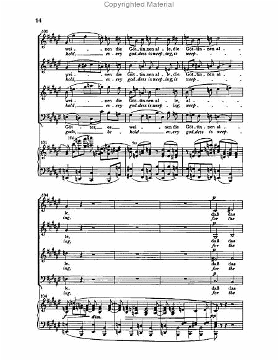 Nanie, Op.82 Choir scores gallery preview page 13