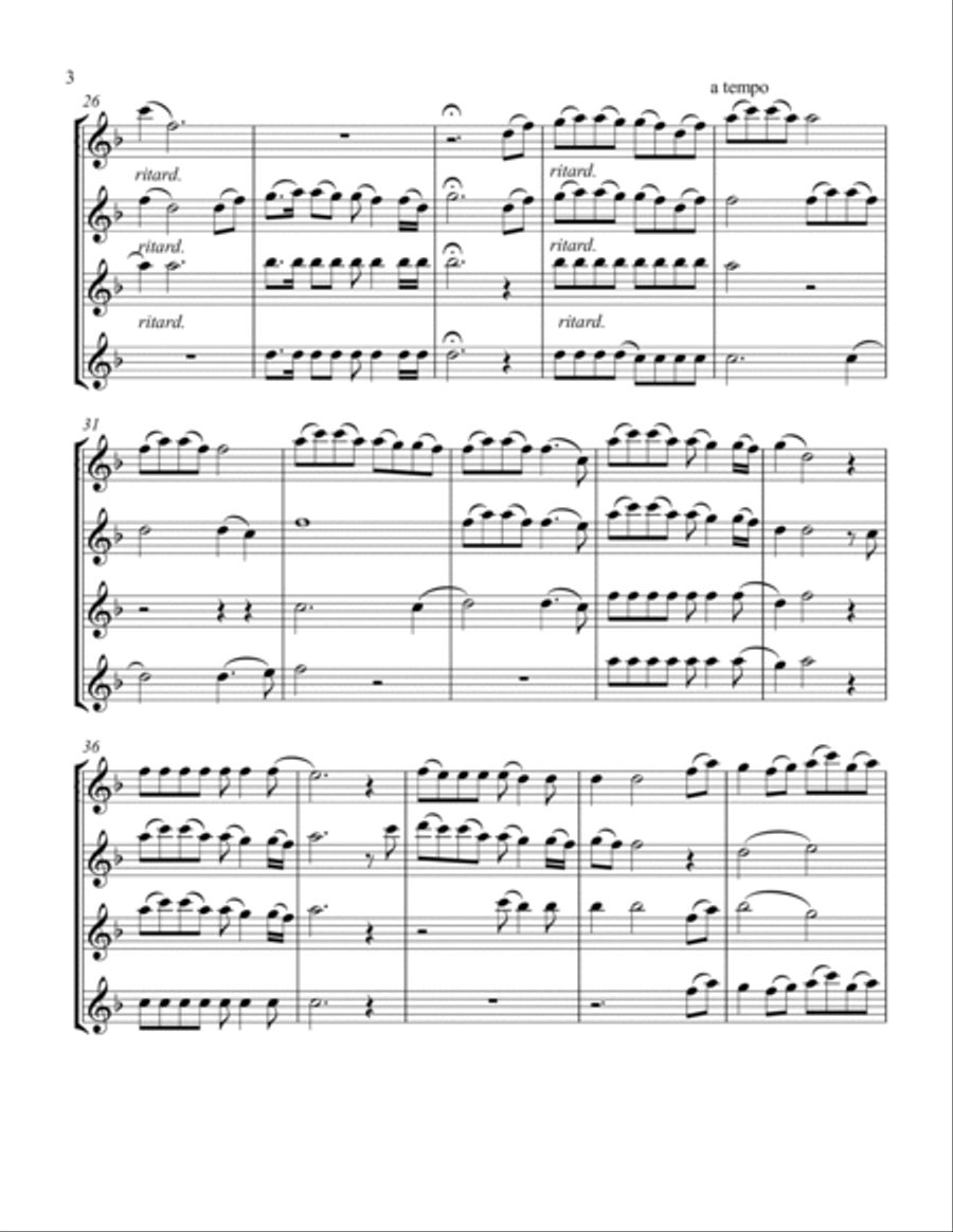 Colors Of The Wind Colors Of The Wind Flute Quartet scores gallery preview page 4