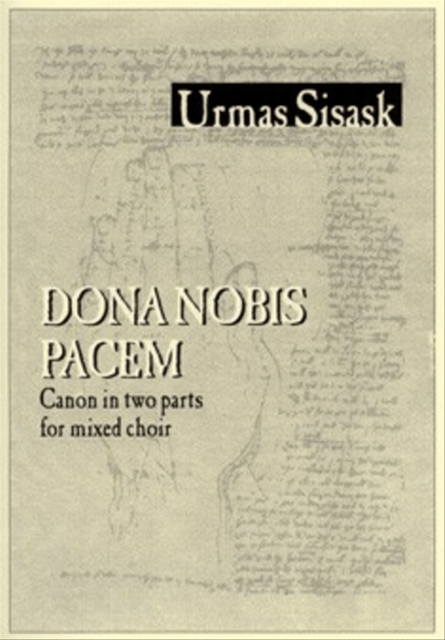Dona nobis pacem - Canon in two parts for mixed choir 2-Part scores gallery preview page 1