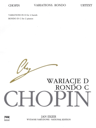 Book cover for Rondo in C Major, Variations in D Major