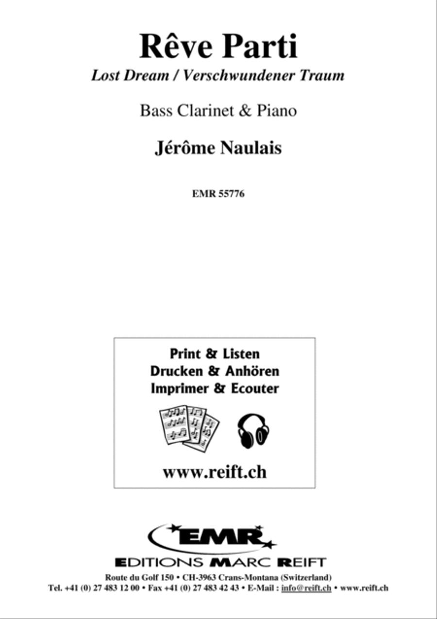 Reve Parti Reve Parti Bass Clarinet scores gallery preview page 2