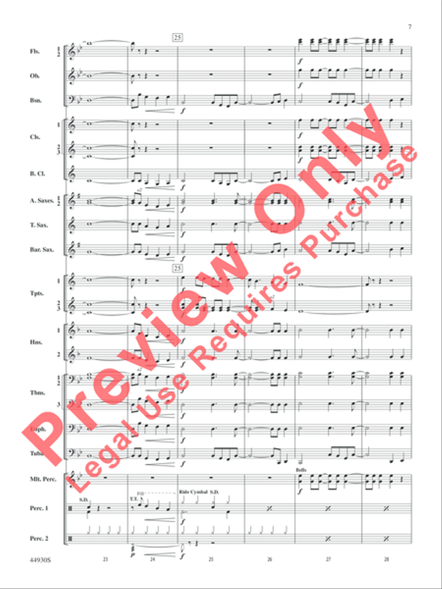 Christmas Vacation Christmas Vacation Concert Band scores gallery preview page 7