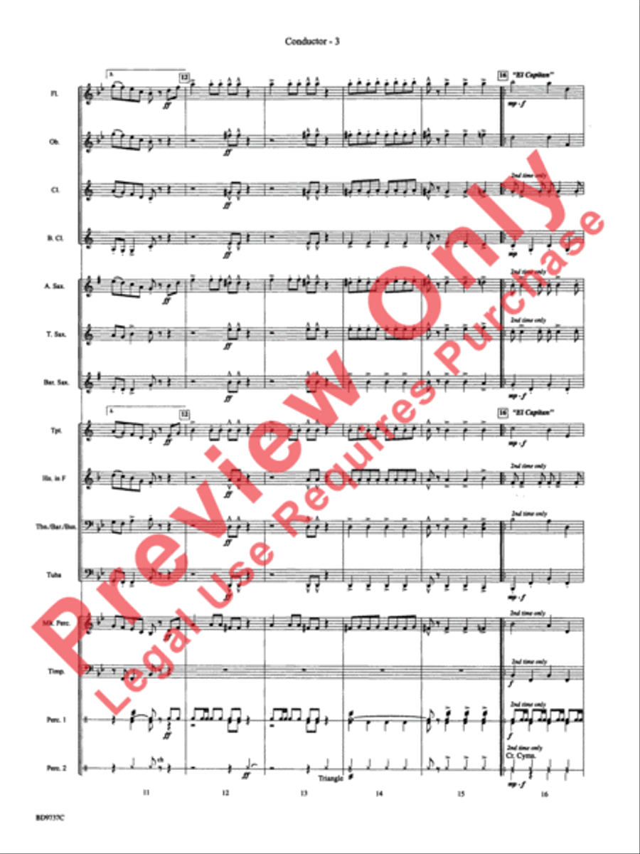 Sousa - The March King Sousa - The March King Concert Band scores gallery preview page 5