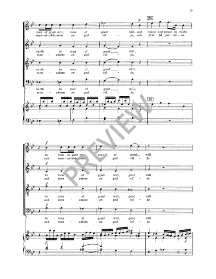 Svenska Messan (Swedish Mass) Vocal Score 4-Part scores gallery preview page 22