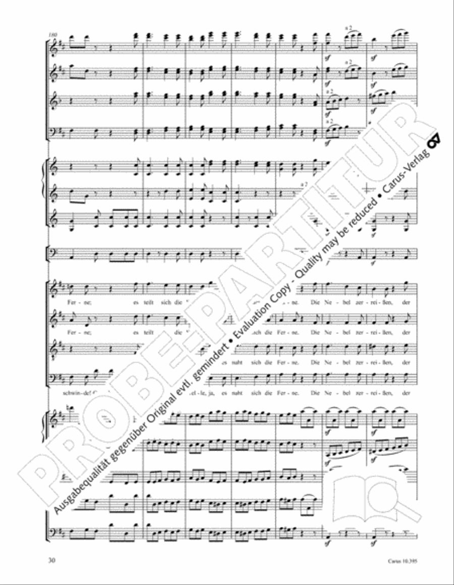 Calm Sea and Prosperous Voyage 4-Part scores gallery preview page 31
