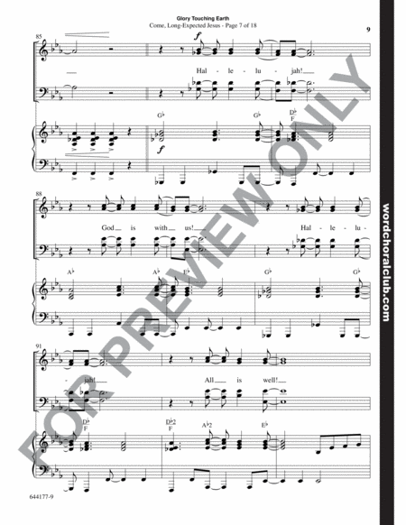 Glory Touching Earth - Choral Book