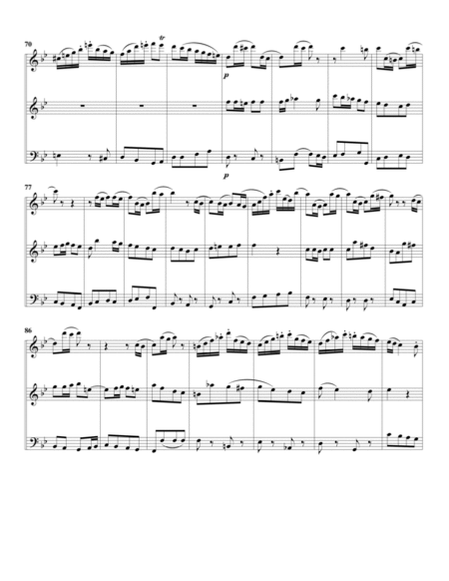 Aria: Schliesse, meine Herze from Christmas oratorio, BWV 248 (arrangement for 3 recorders)