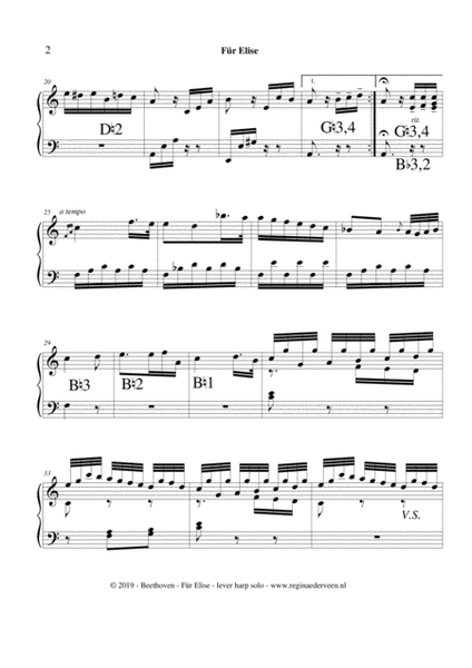 Für Elise (Beethoven) - lever harp solo image number null
