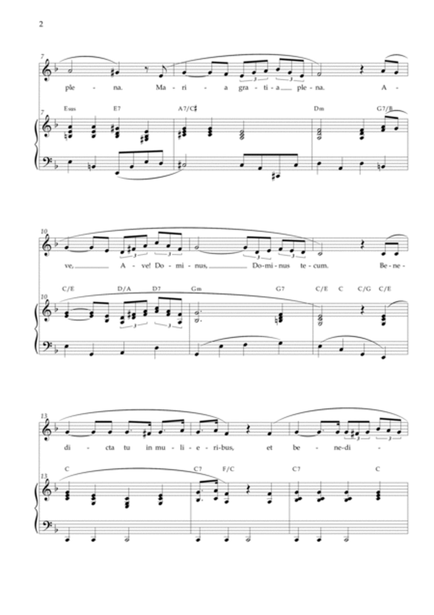 Ave Maria - Schubert F Major Chords image number null