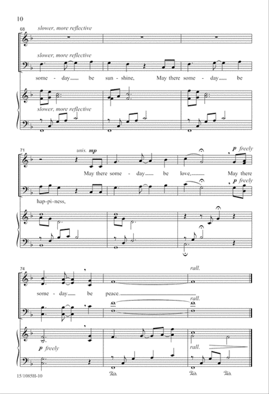 Inscription of Hope 4-Part scores gallery preview page 11