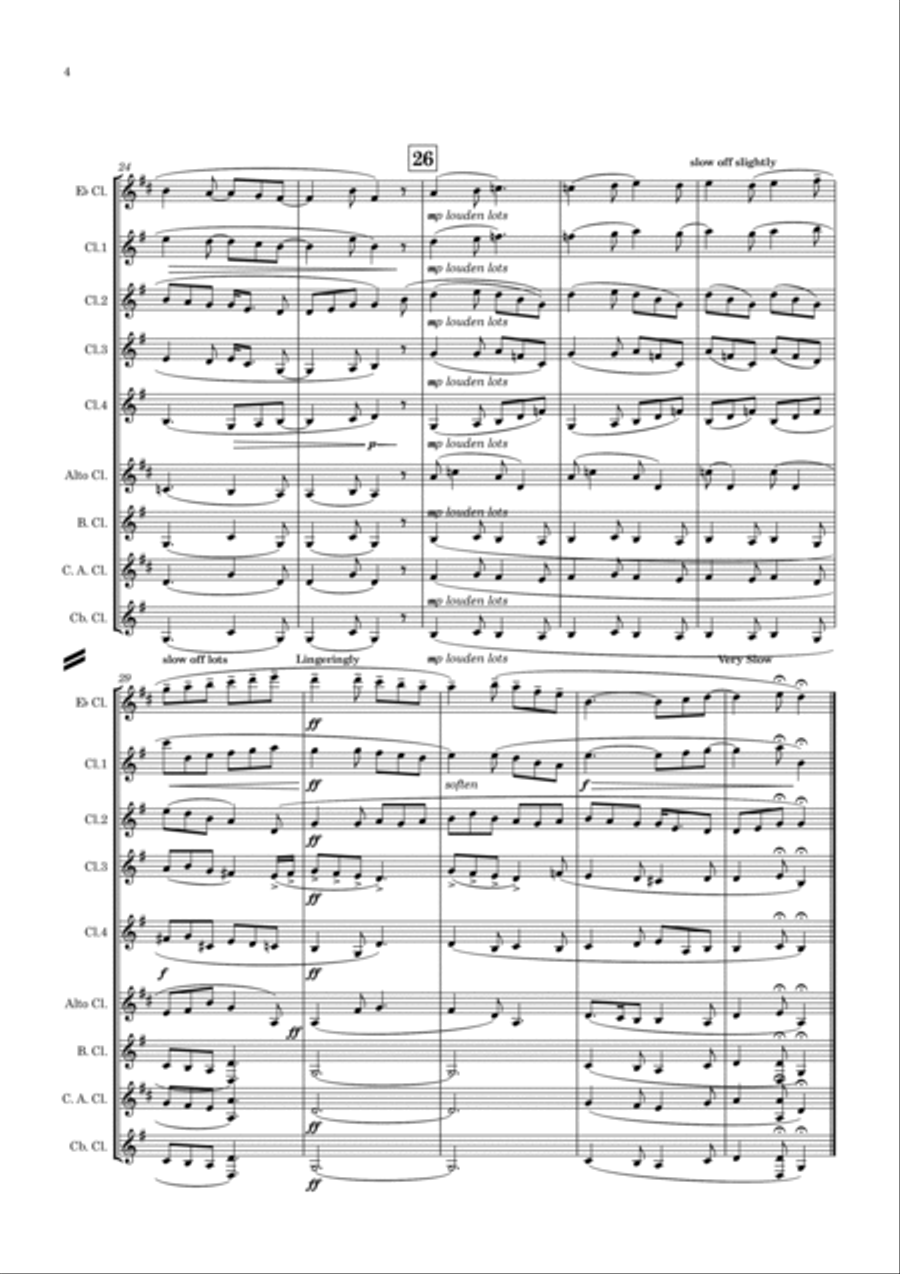 Ye Banks And Braes O'bonnie Doon Woodwind Ensemble scores gallery preview page 5