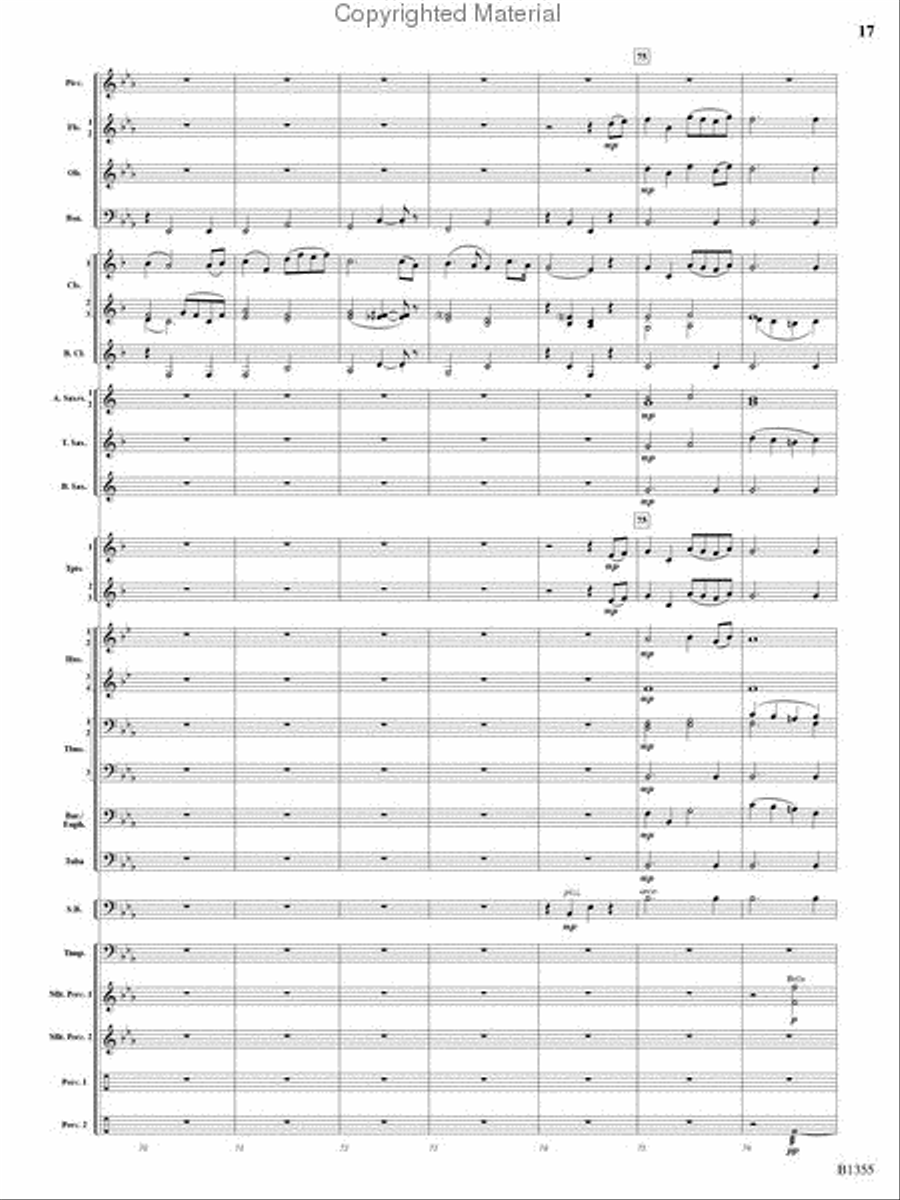 With Ever Joyful Hearts Concert Band scores gallery preview page 15