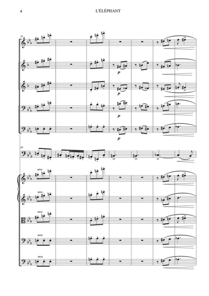 L'Éléphant (The Elephant) - for Double Bass solo and orchestra image number null