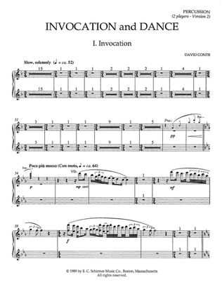 Invocation and Dance (Downloadable Percussion Parts Version II)