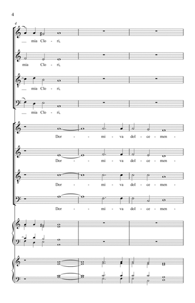 Dormiva dolcemente - Version for SATB/SATB Chorus unaccompanied image number null