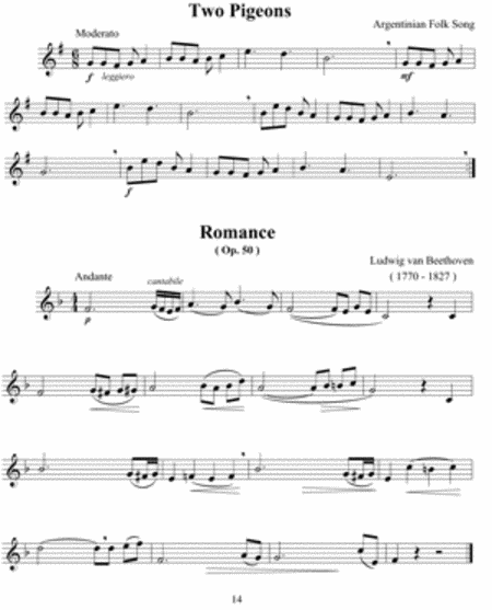 Trumpet Solo Pieces - Beginner Level