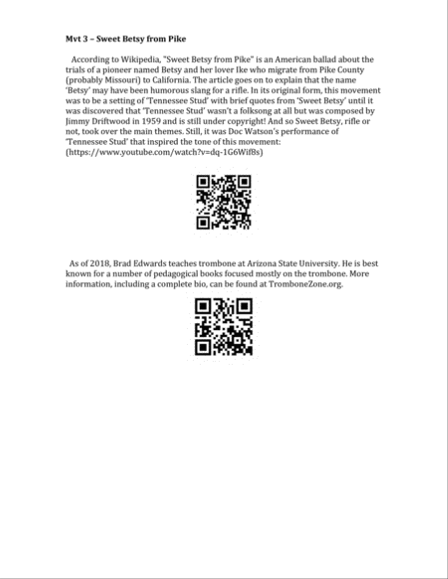 Latchn Duets for Tenor and Bass Trombone Trombone Duet scores gallery preview page 3
