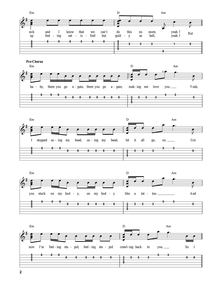 One More Night Acoustic Guitar scores gallery preview page 2