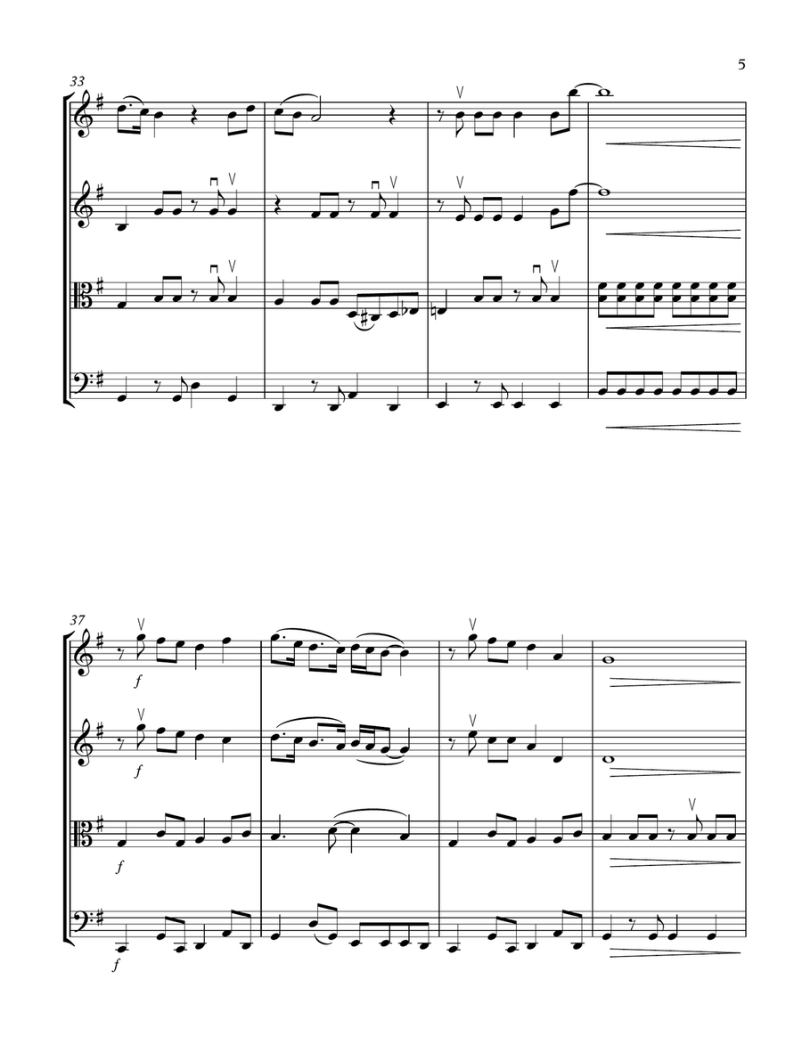 I Want To Hold Your Hand String Quartet scores gallery preview page 5