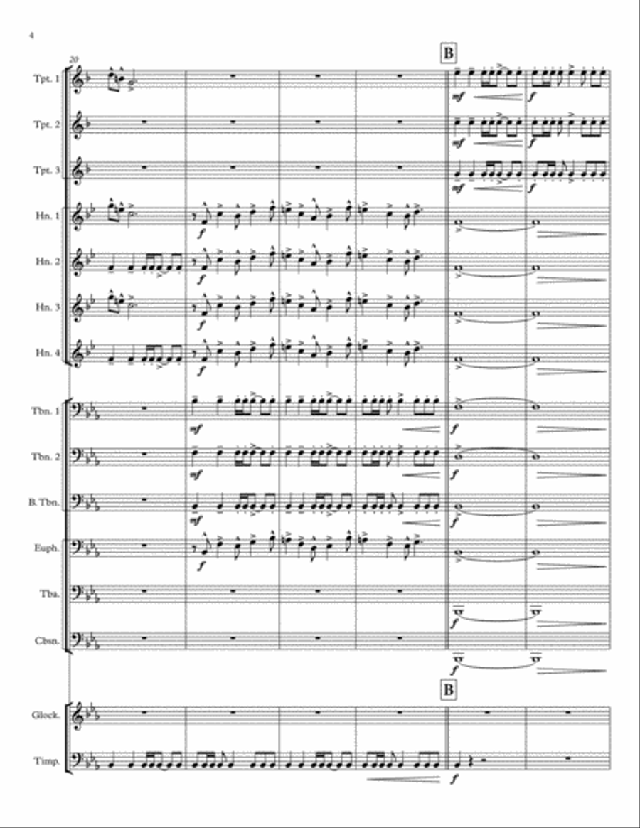 Upon New Horizons Brass Ensemble scores gallery preview page 5