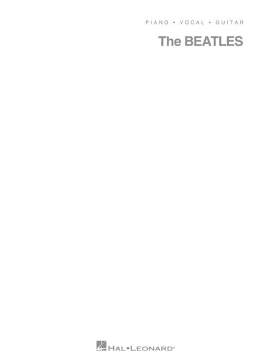 The Beatles – White Album Piano, Vocal, Guitar scores gallery preview page 3