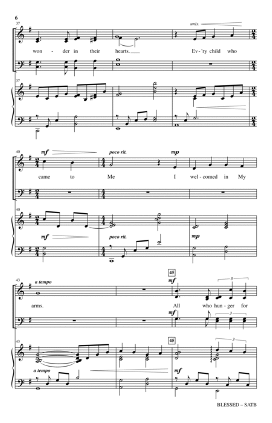 Blessed Blessed 4-Part scores gallery preview page 5