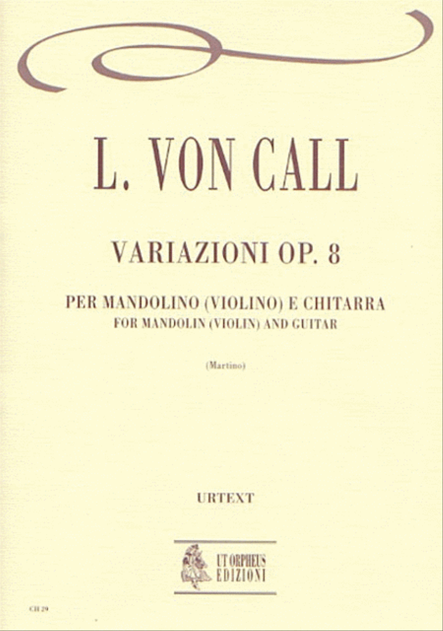 Variations Op. 8 for Mandolin (Violin) and Guitar Violin scores gallery preview page 1