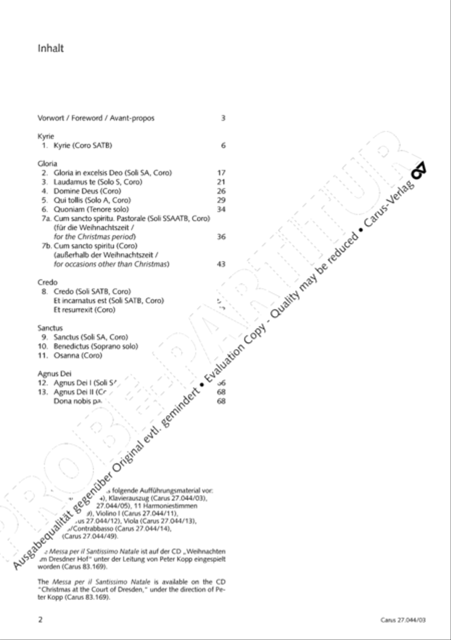 Messa per il Santissimo Natale 4-Part scores gallery preview page 3