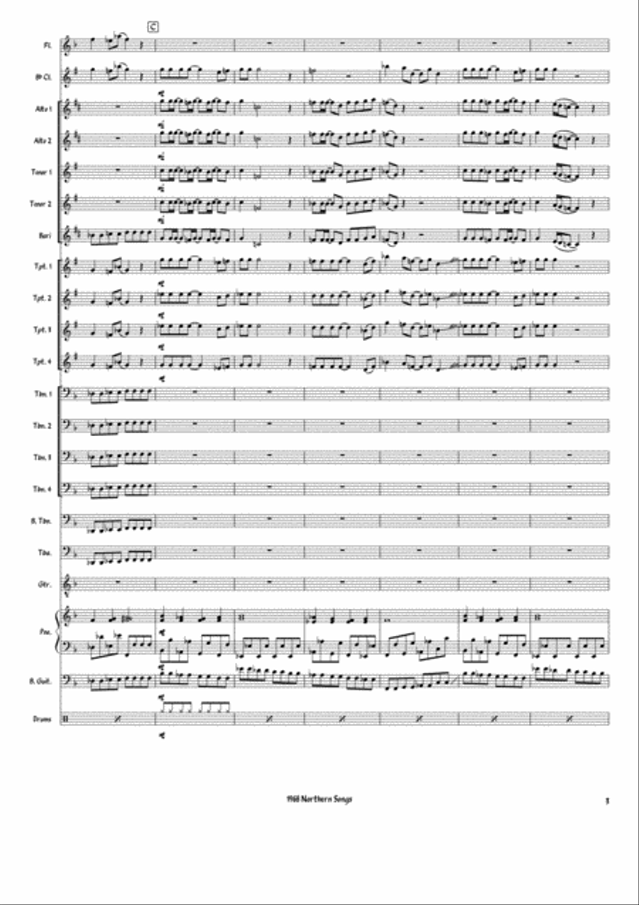 Lady Madonna Lady Madonna Large Ensemble scores gallery preview page 3