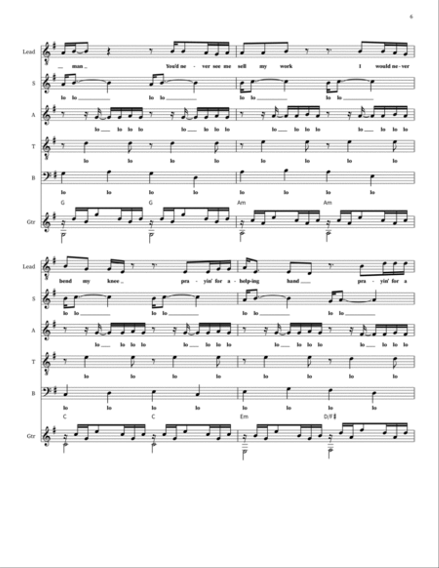 When I Rise When I Rise 4-Part scores gallery preview page 6