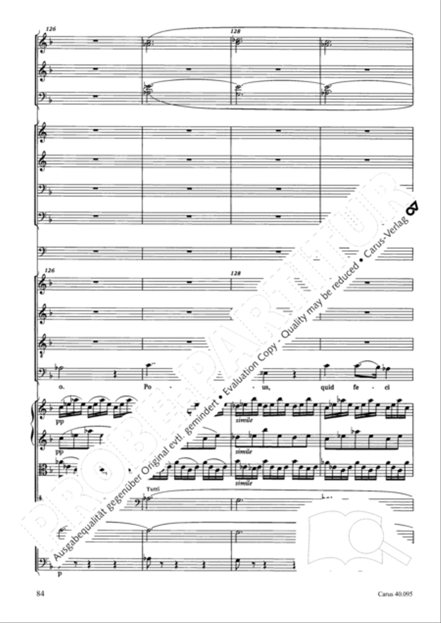 The Seven Words (Die Sieben Worte) 4-Part scores gallery preview page 99