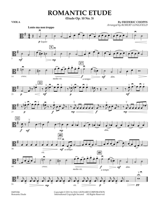 Romantic Etude (Op. 10, No. 3) - Viola