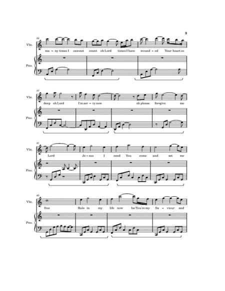 A SINNER'S PRAYER Meditative Instrumental for Violin & Piano image number null