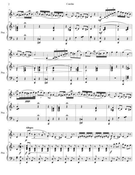 Vittorio Monti - Czardas for Oboe and Piano