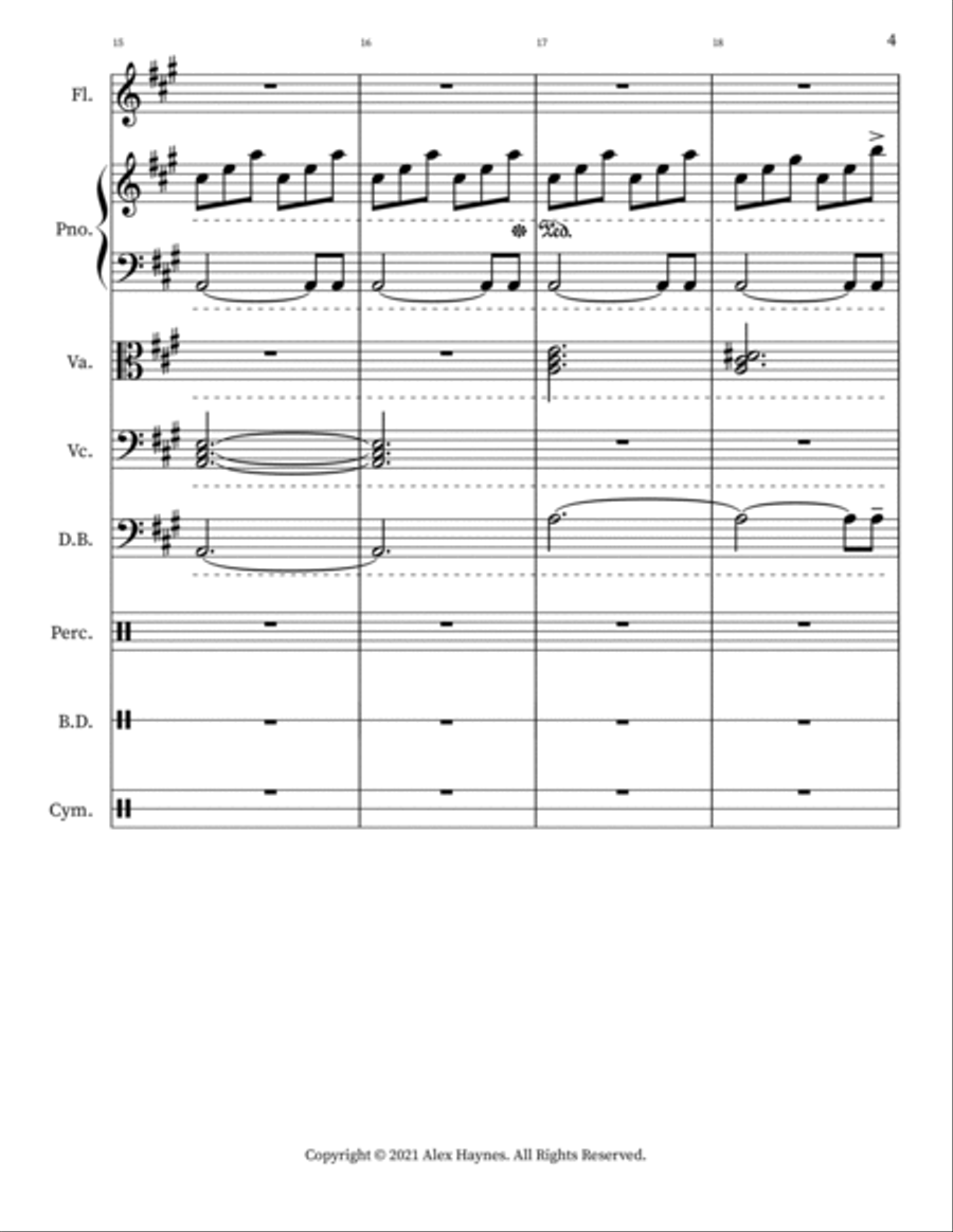 Flower Through The Storm Orchestra scores gallery preview page 4