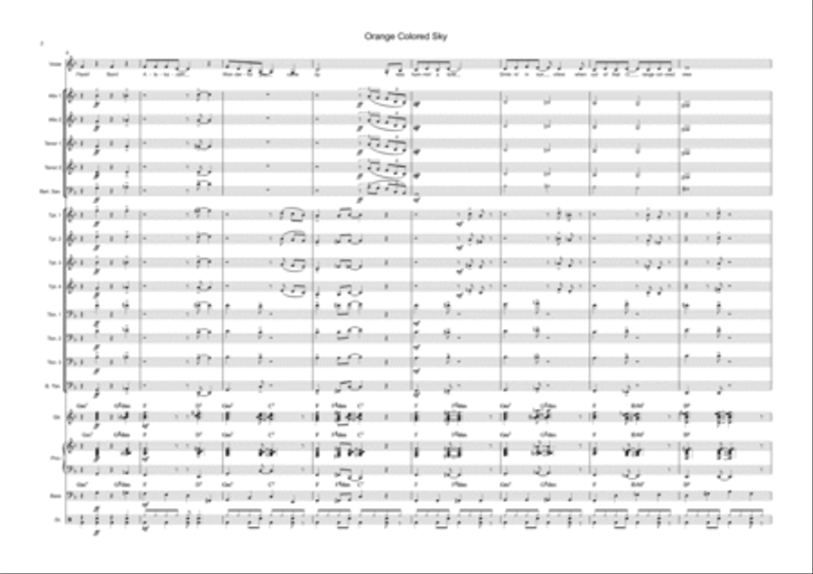 Orange Colored Sky Jazz Ensemble scores gallery preview page 2