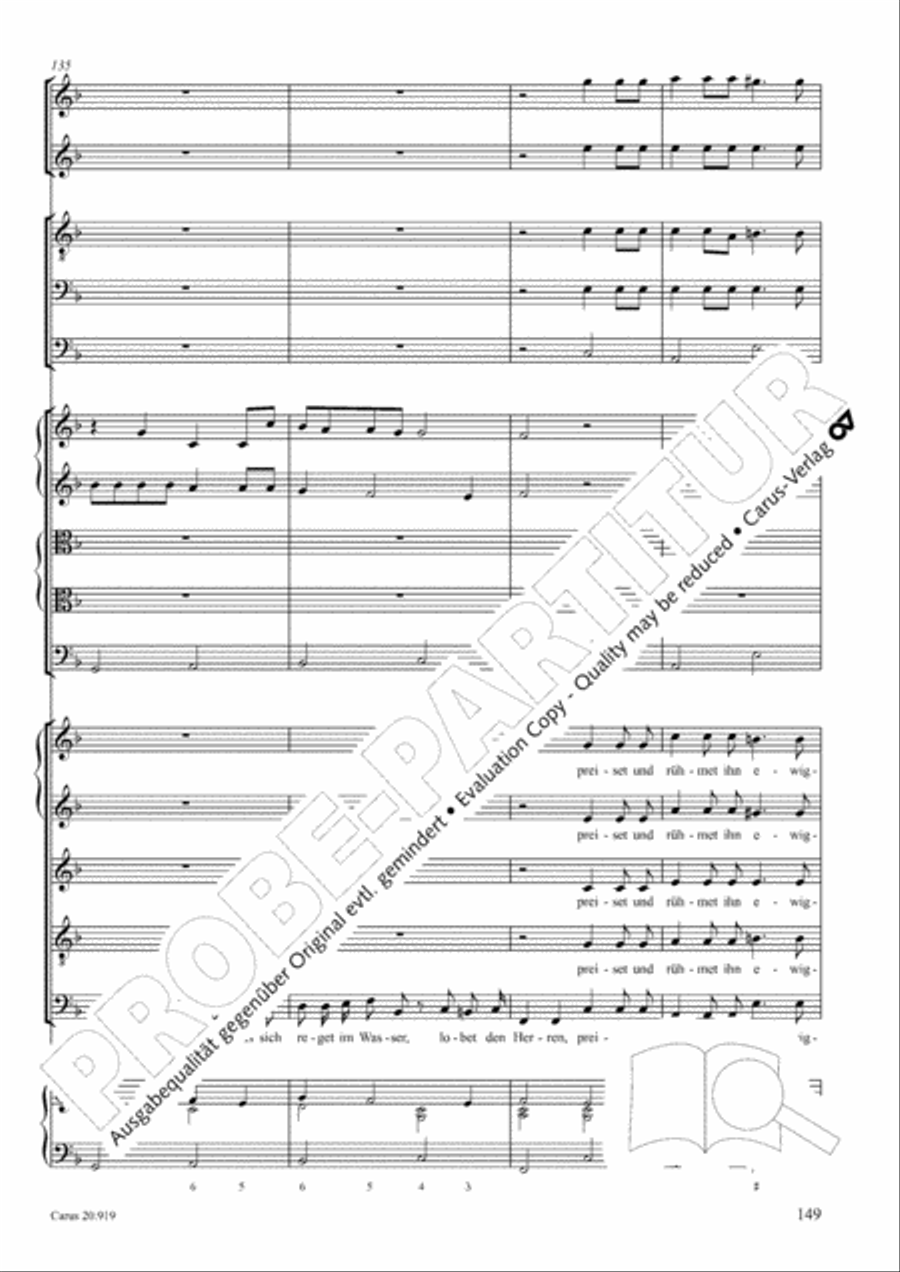 Opera varia I. Works with 1-7 parts (Complete edition, vol. 19) [Werke mit 1-7 obligaten Stimmen] Score scores gallery preview page 206