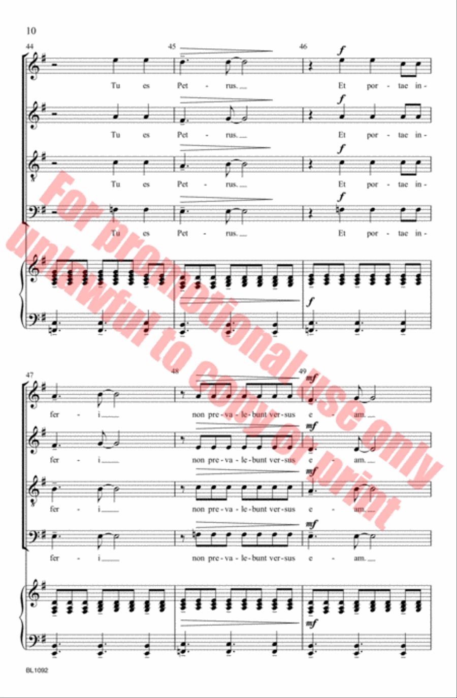Tu Es Petrus Tu Es Petrus 4-Part scores gallery preview page 11