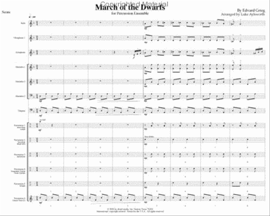 March of the Dwarfs Percussion Ensemble scores gallery preview page 4