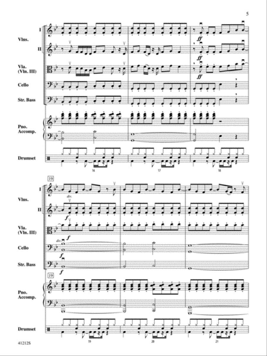Roar: Score String Orchestra scores gallery preview page 5