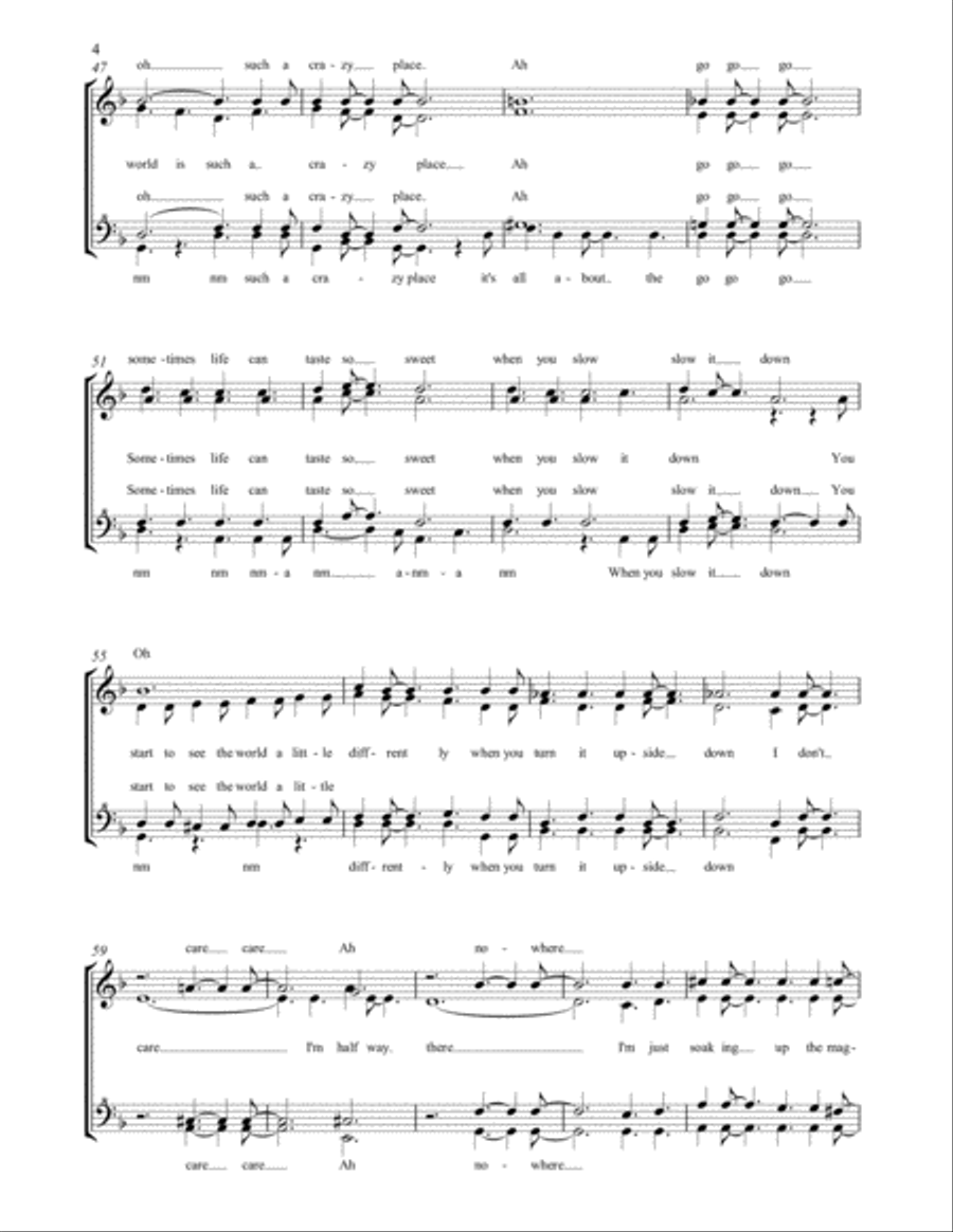 Upside Down SSAA scores gallery preview page 4