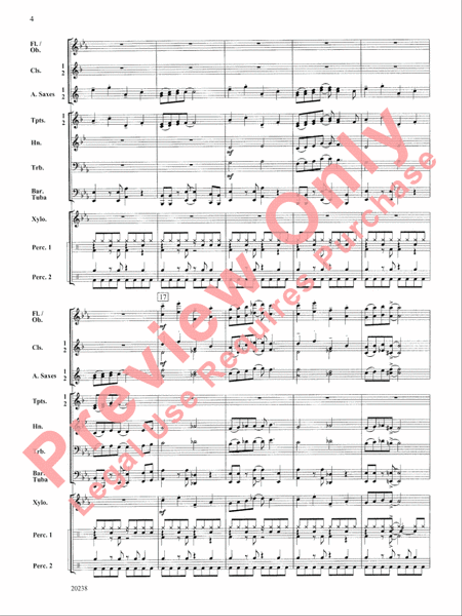 Fiesta Blues Concert Band scores gallery preview page 5