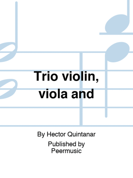 Trio violin, viola and