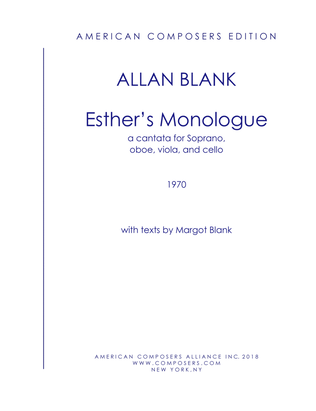 [Blank] Esther's Monologue
