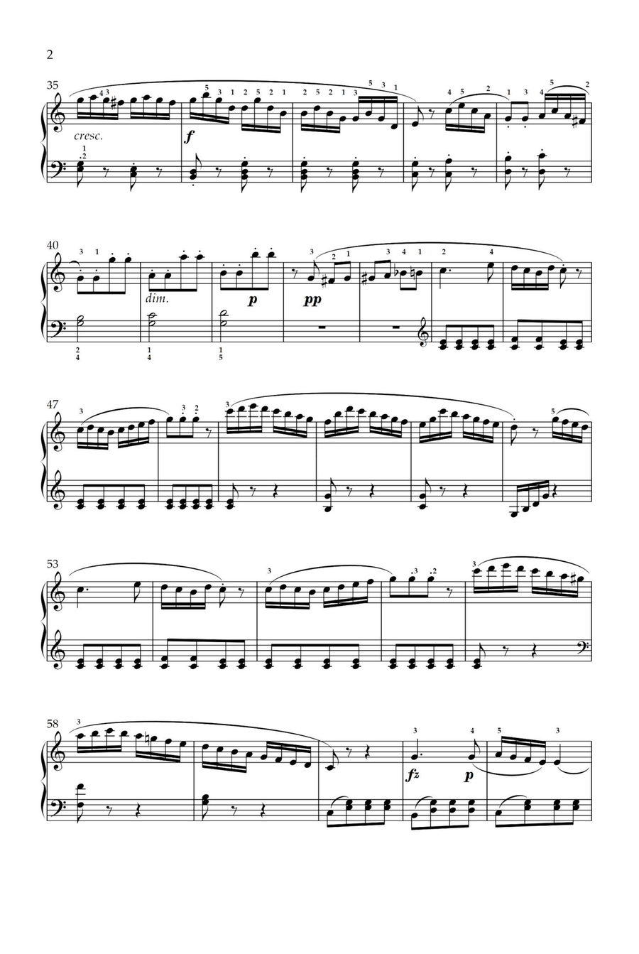 Sonatina No.3 Op 36 Movement 3 - Muzio Clementi Piano Solo scores gallery preview page 2