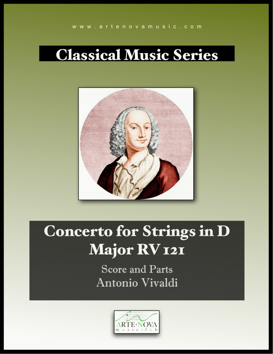Concerto for Strings in D Major RV 121 Chamber Orchestra scores gallery preview page 1